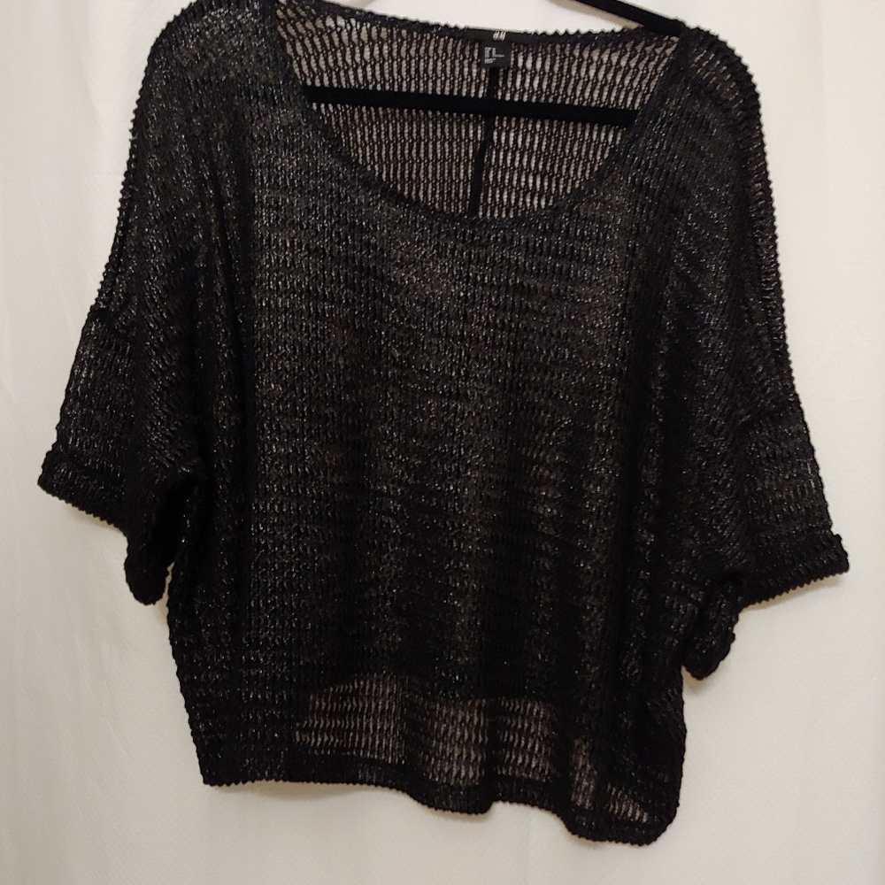 🚫SOLD🚫H&M Black Top or Swimwear Cover